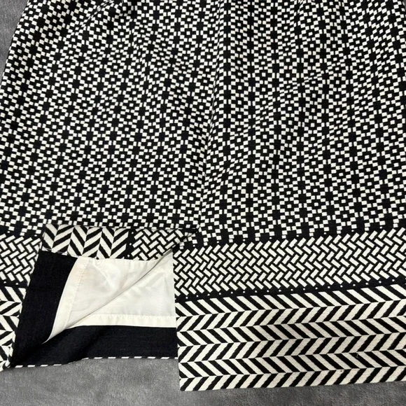 J Crew Black and White Patterned Women's Skirt - Picture 5 of 5
